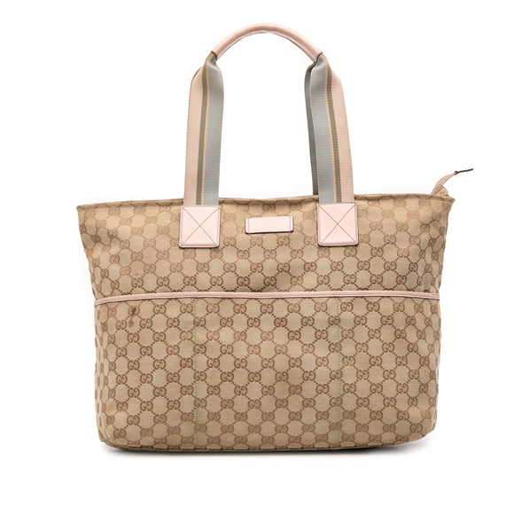 Pre-Loved Gucci GG Canvas Web Tote - Picture 1 of 11